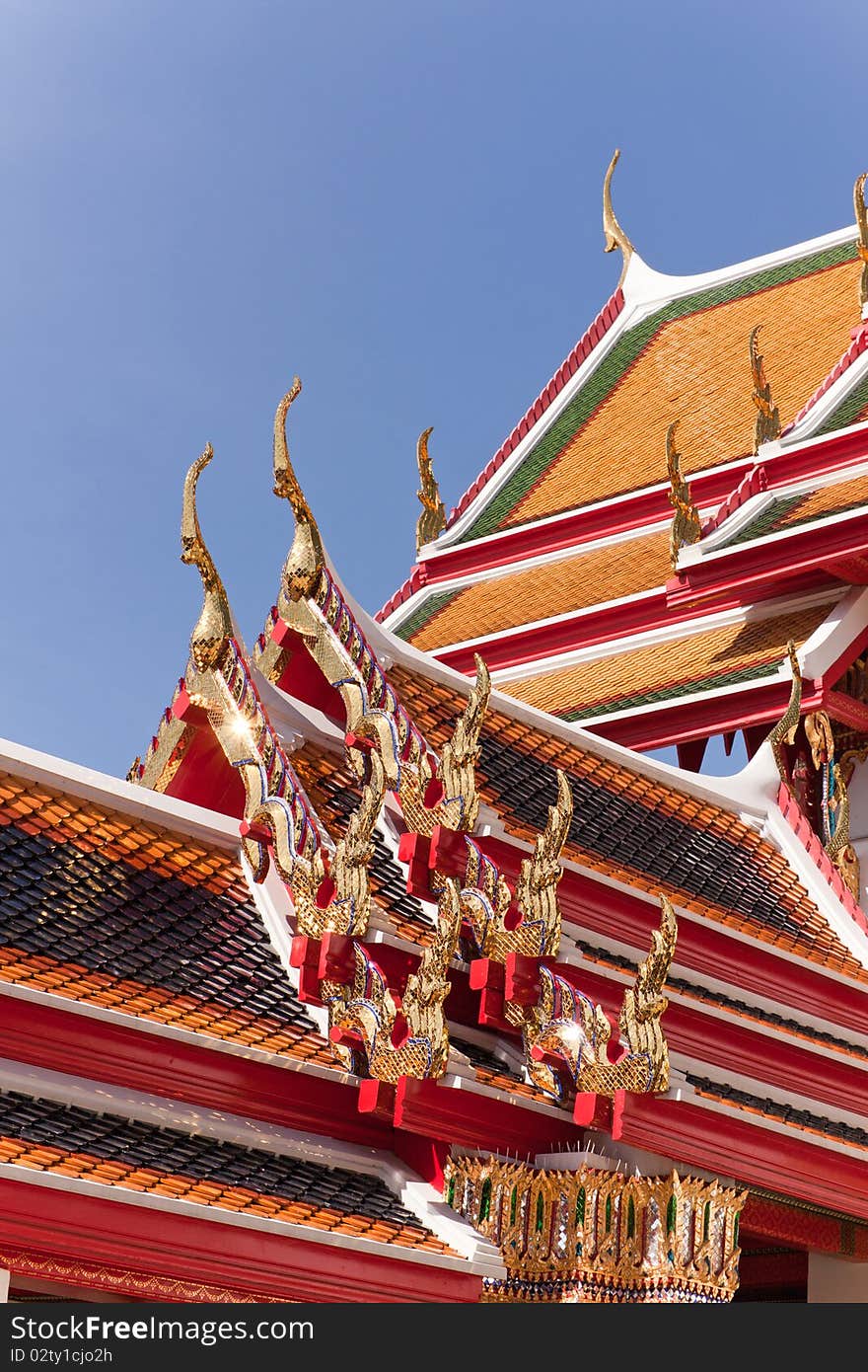 Thai temple roof in Wat Po