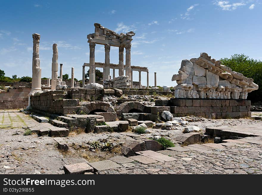 Antique ruins in Ephesus