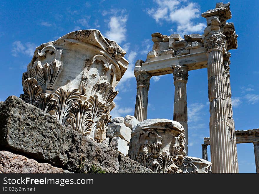 Detail of ancient ruins in Ephesus, Turkey. Detail of ancient ruins in Ephesus, Turkey