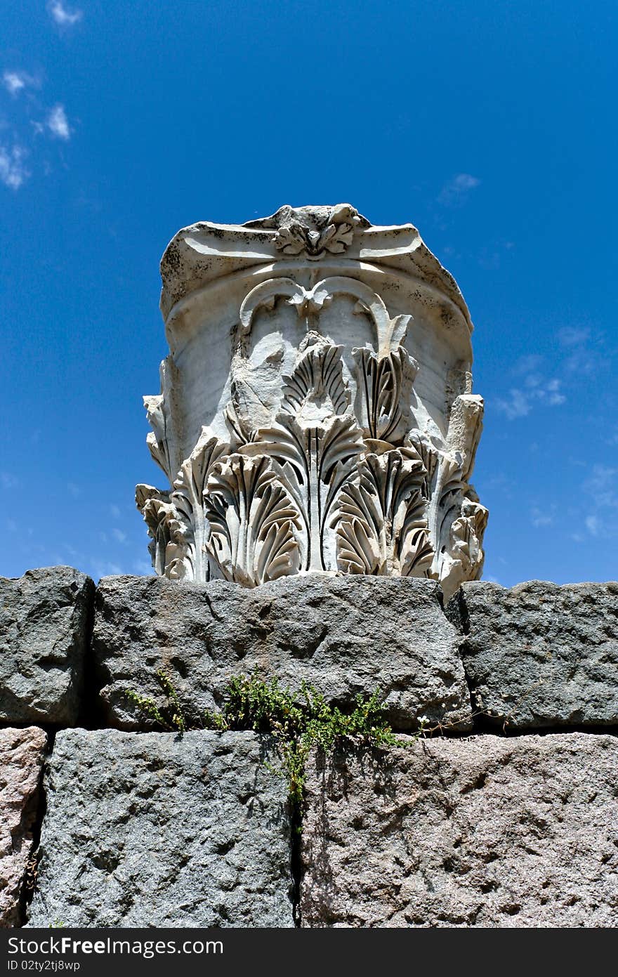 Detail of ancient ruins in Ephesus, Turkey. Detail of ancient ruins in Ephesus, Turkey