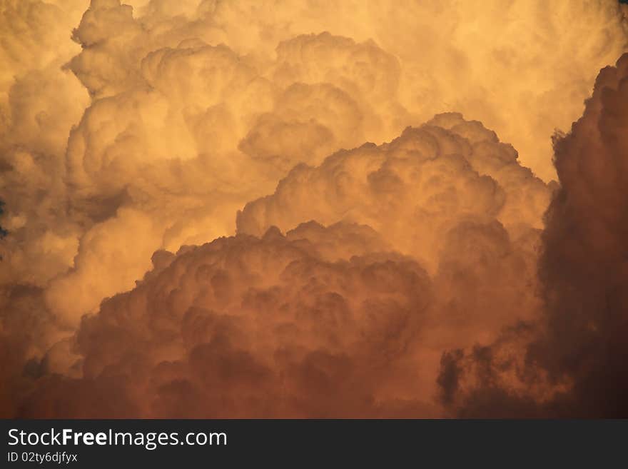 Deatil Of Cumulonimbus Clouds