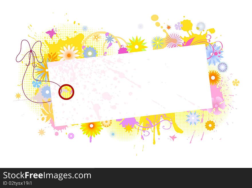 Card with flowers 3