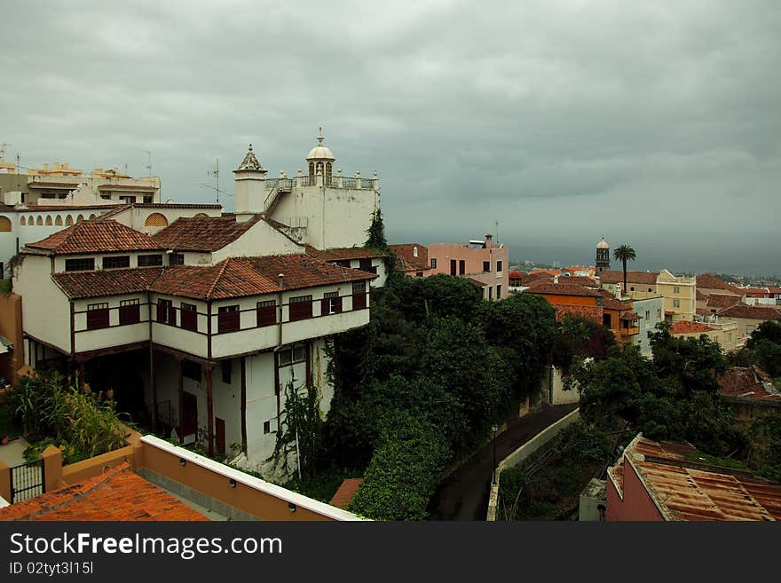 Cityscape from La Oravata in Tenerife,