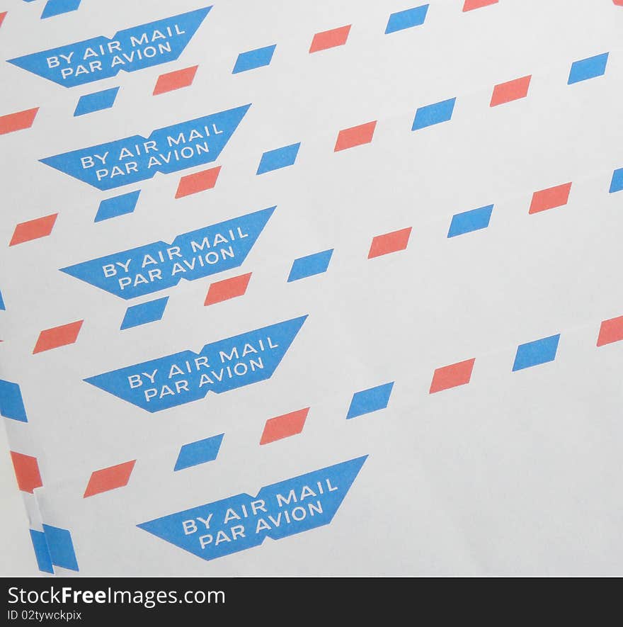 Envelope by air mail