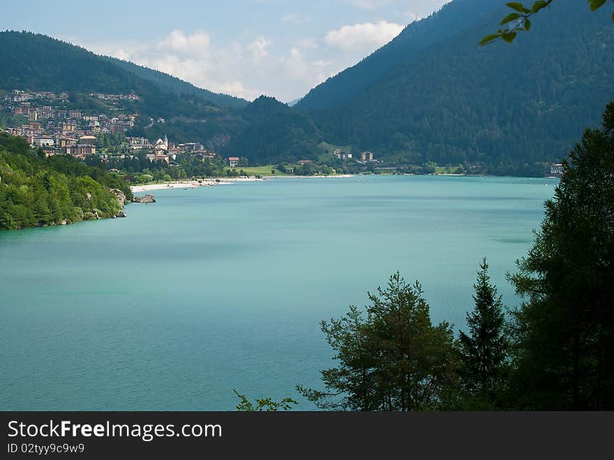 Molveno Lake, in Trentino