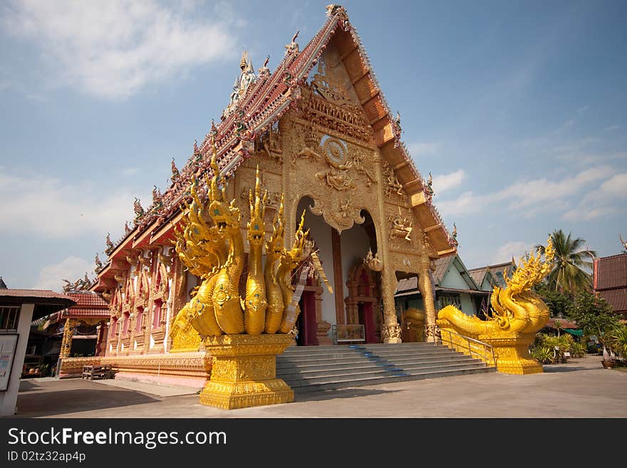 Wat in Nan City Thailand