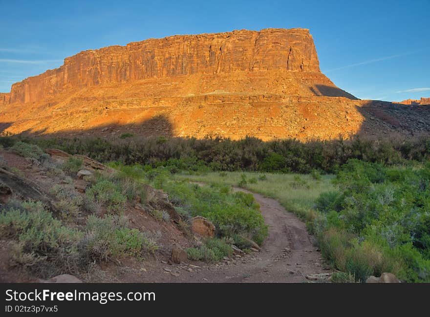 Beautiful scenic of a morning in the canyon country of Utah. Beautiful scenic of a morning in the canyon country of Utah
