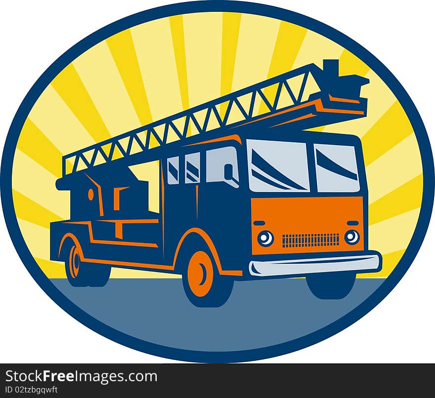 Fire truck engine appliance