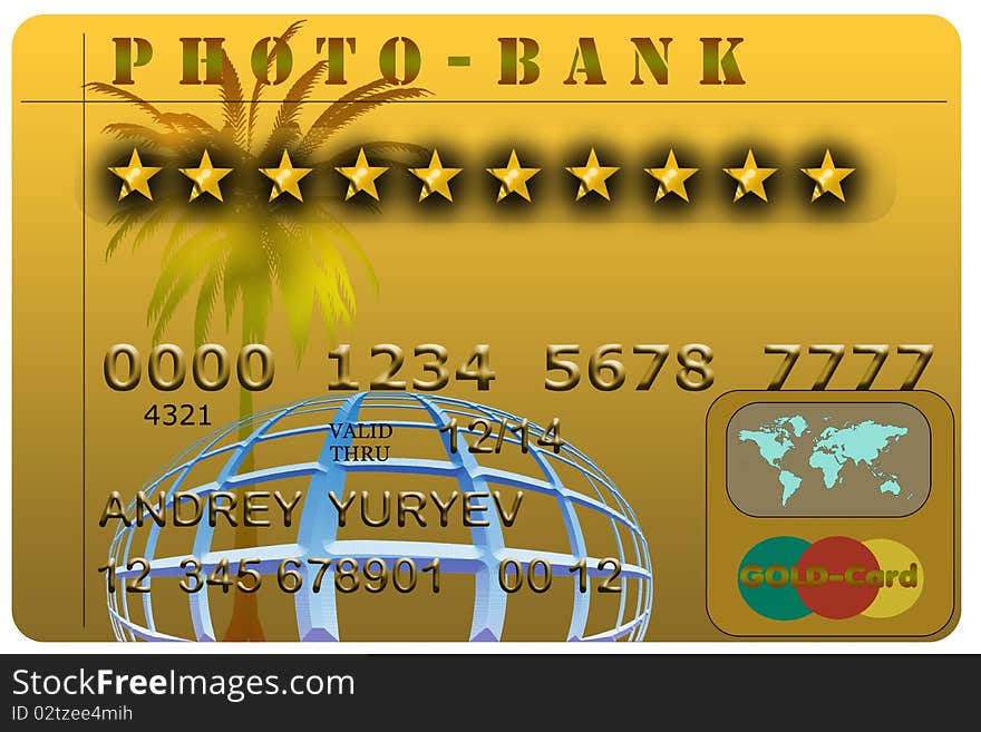 Gold credit card