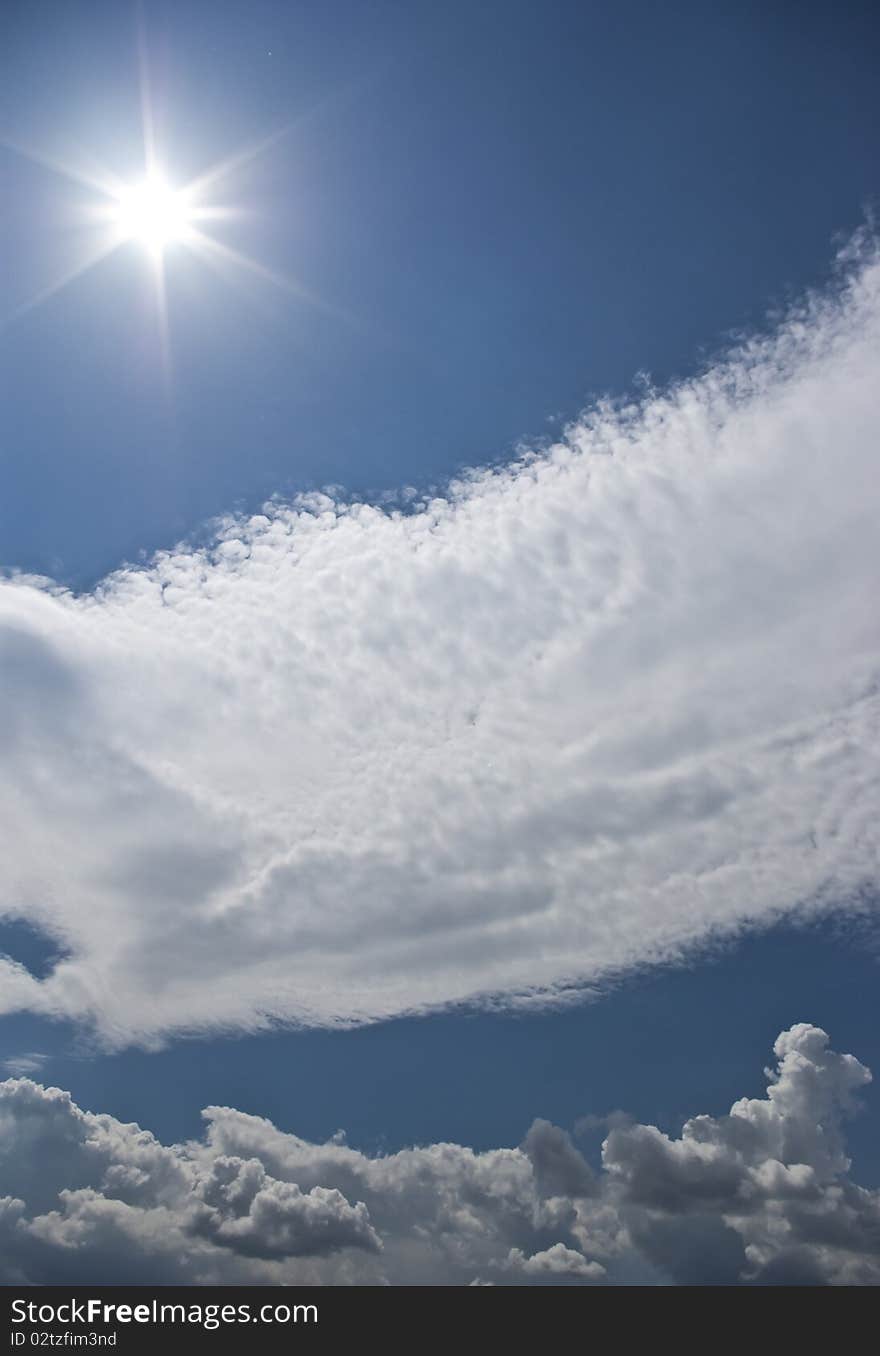 Tranquil skies and clouds