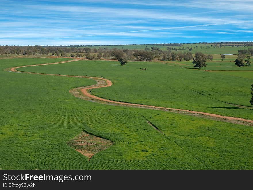 A country landscape in Australian