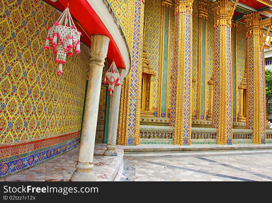 Wat Rajabopit.The temple in the Bangkok.