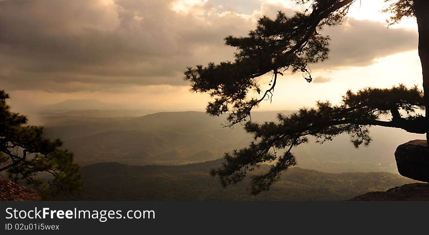 The view have famous at Phukraduang National Park in Thailand. The view have famous at Phukraduang National Park in Thailand