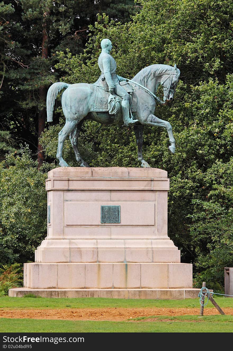 Bronze Statue Of Horse And Rider