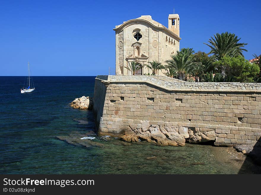 Church in Tabarca island (Spain)