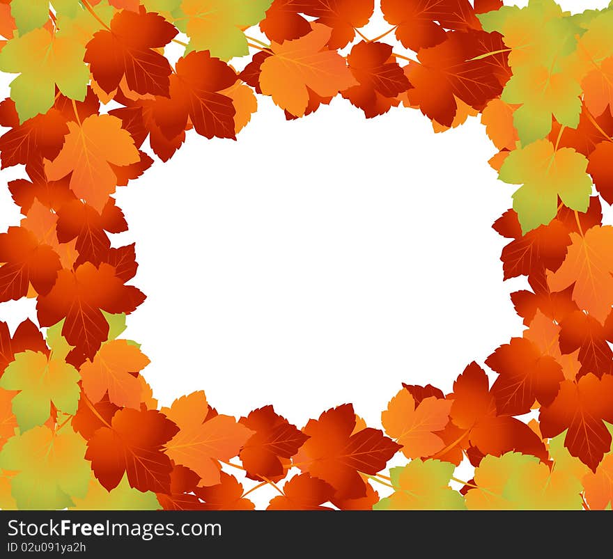 Colorful background of fallen autumn leaves