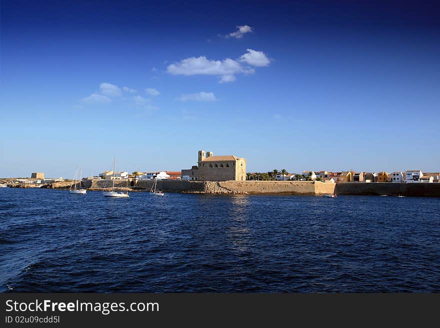 Church in Tabarca island (Spain)