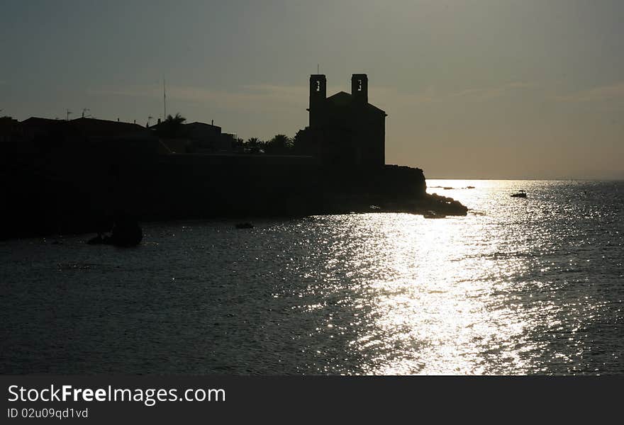 Church in Tabarca island (Spain)