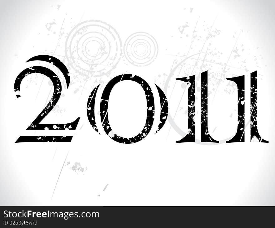 Abstract 2011 wallpaper vector illustration