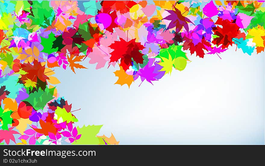 Autumn colorful background