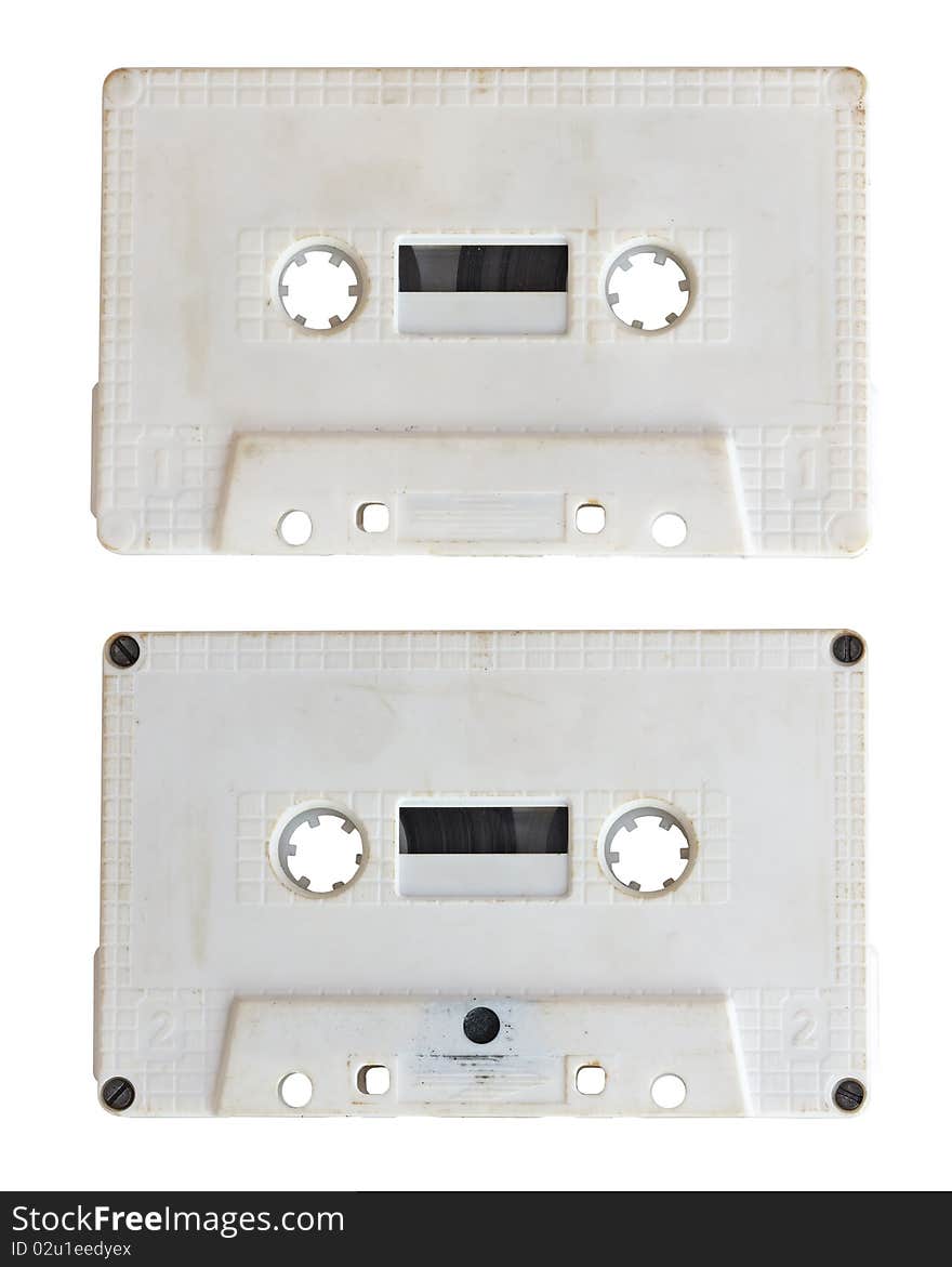 Audio cassette isolated