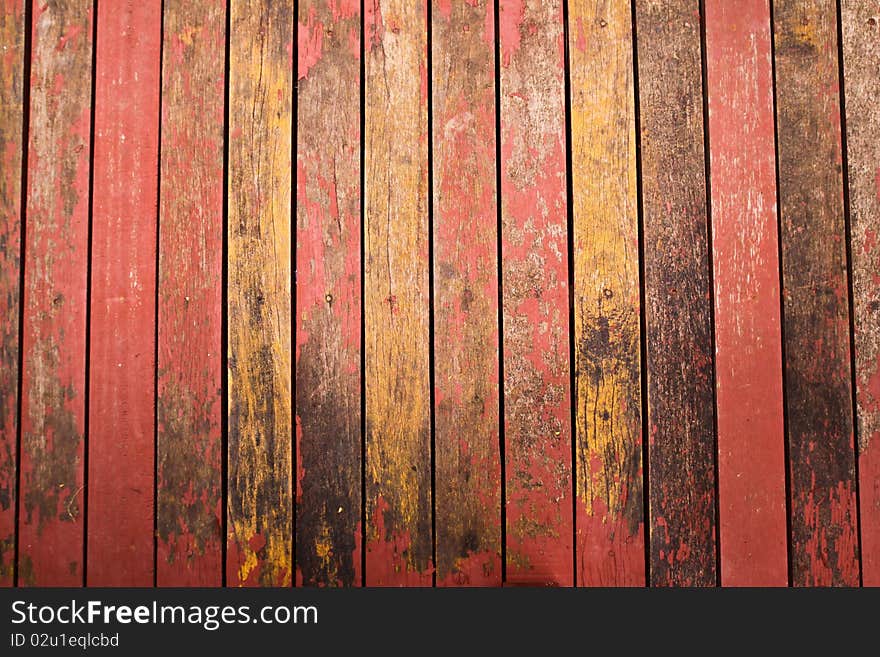 Color peel wood texture