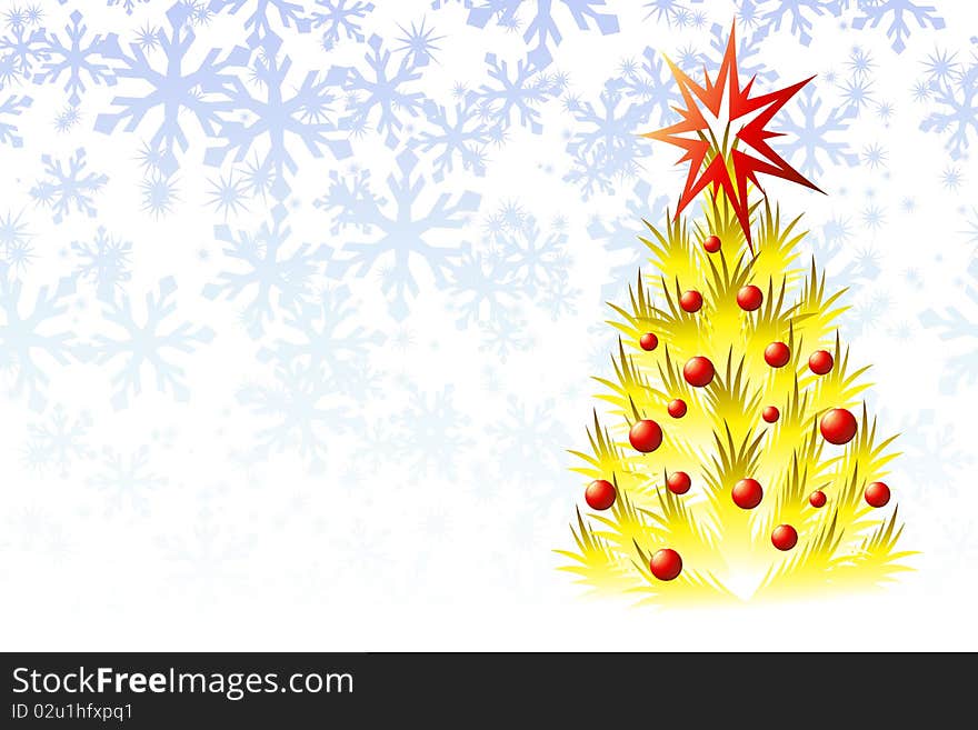 Graphic illustration of Christmas Tree