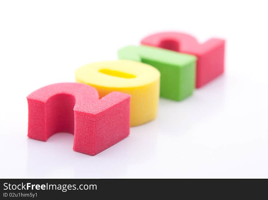 Colored paper clips office on a white background. Colored paper clips office on a white background