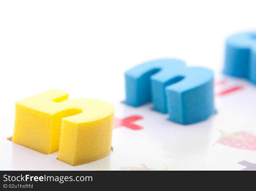 Colored paper clips office on a white background. Colored paper clips office on a white background