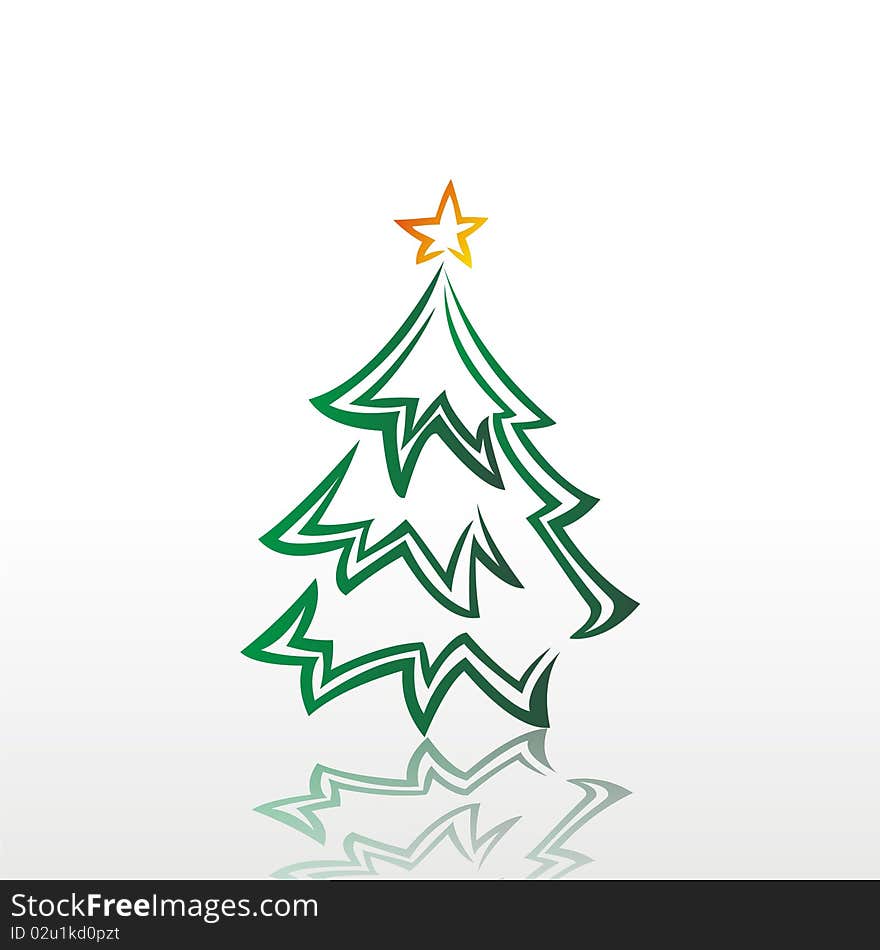 Vector Christmas background. furt-ree