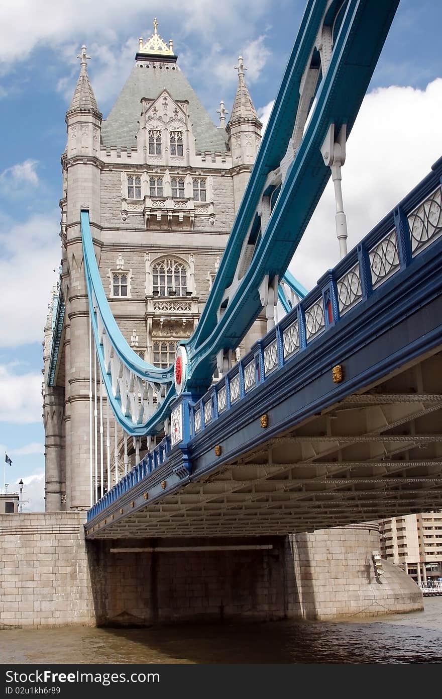 Tower Bridge in London, UK in a beautiful summer d