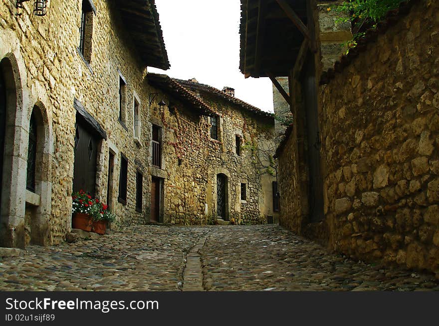 Paving stone and stone houses