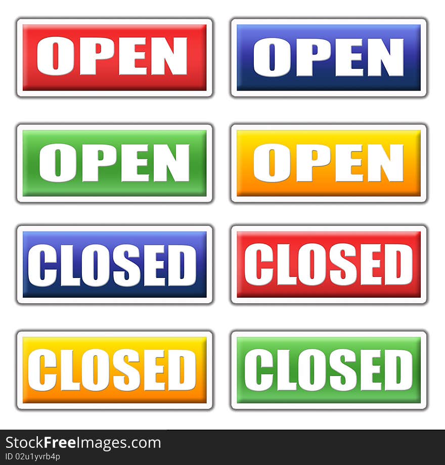 Open And Closed Signs