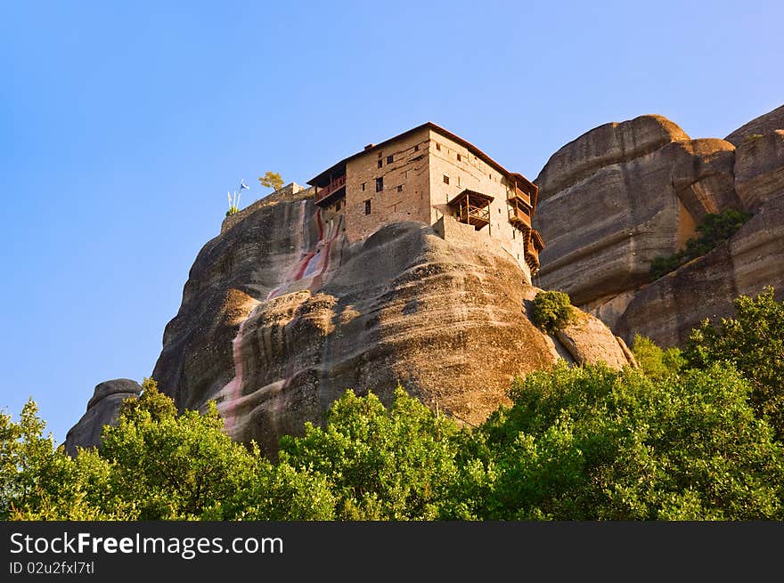 Meteora monastery in Greece