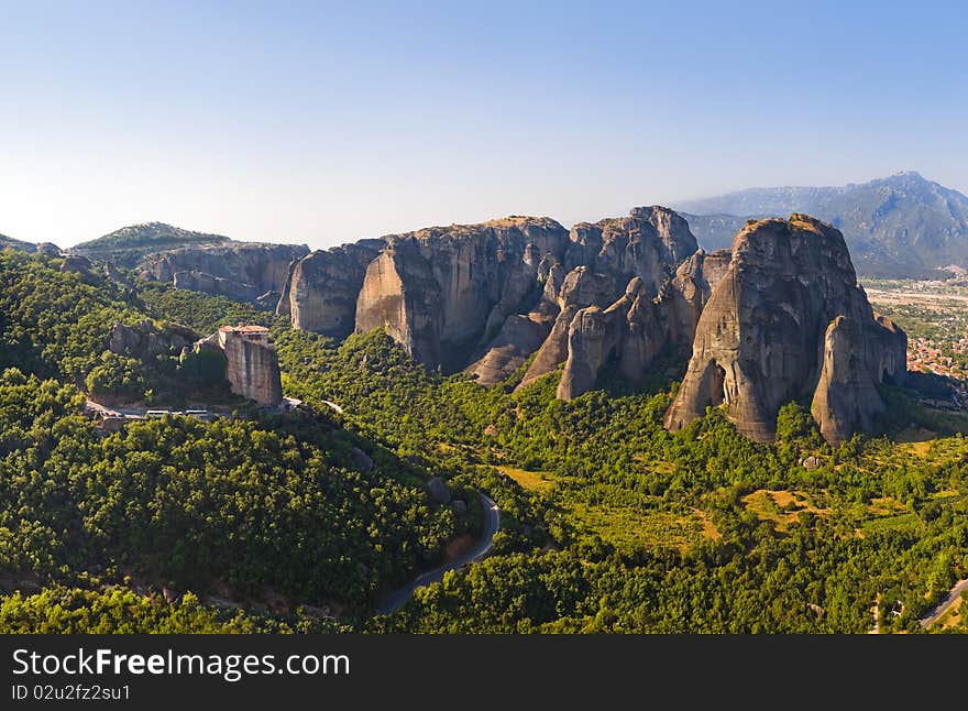 Meteora monastery in Greece