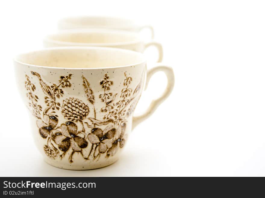 Cups with pattern