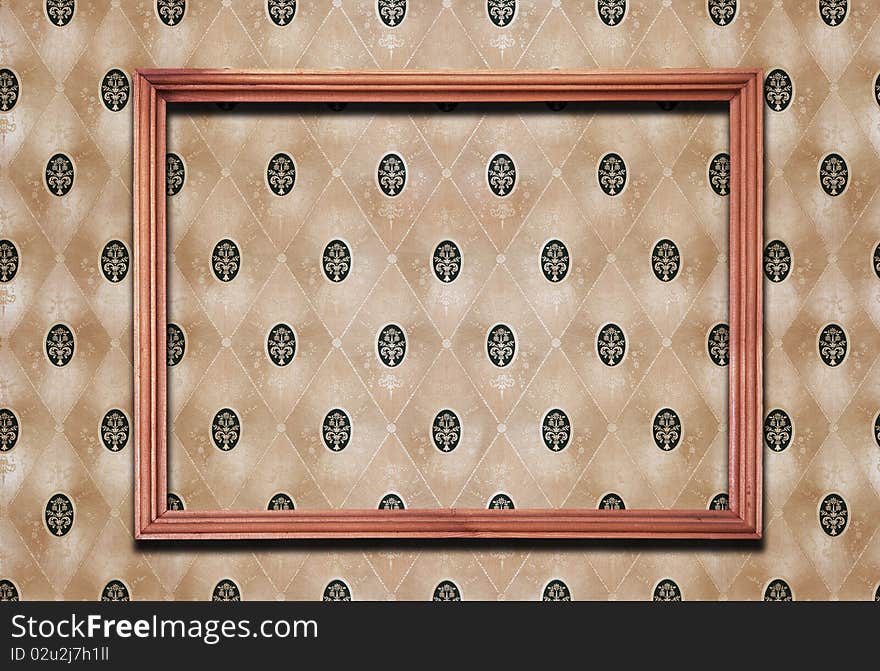 Frame on wallpaper