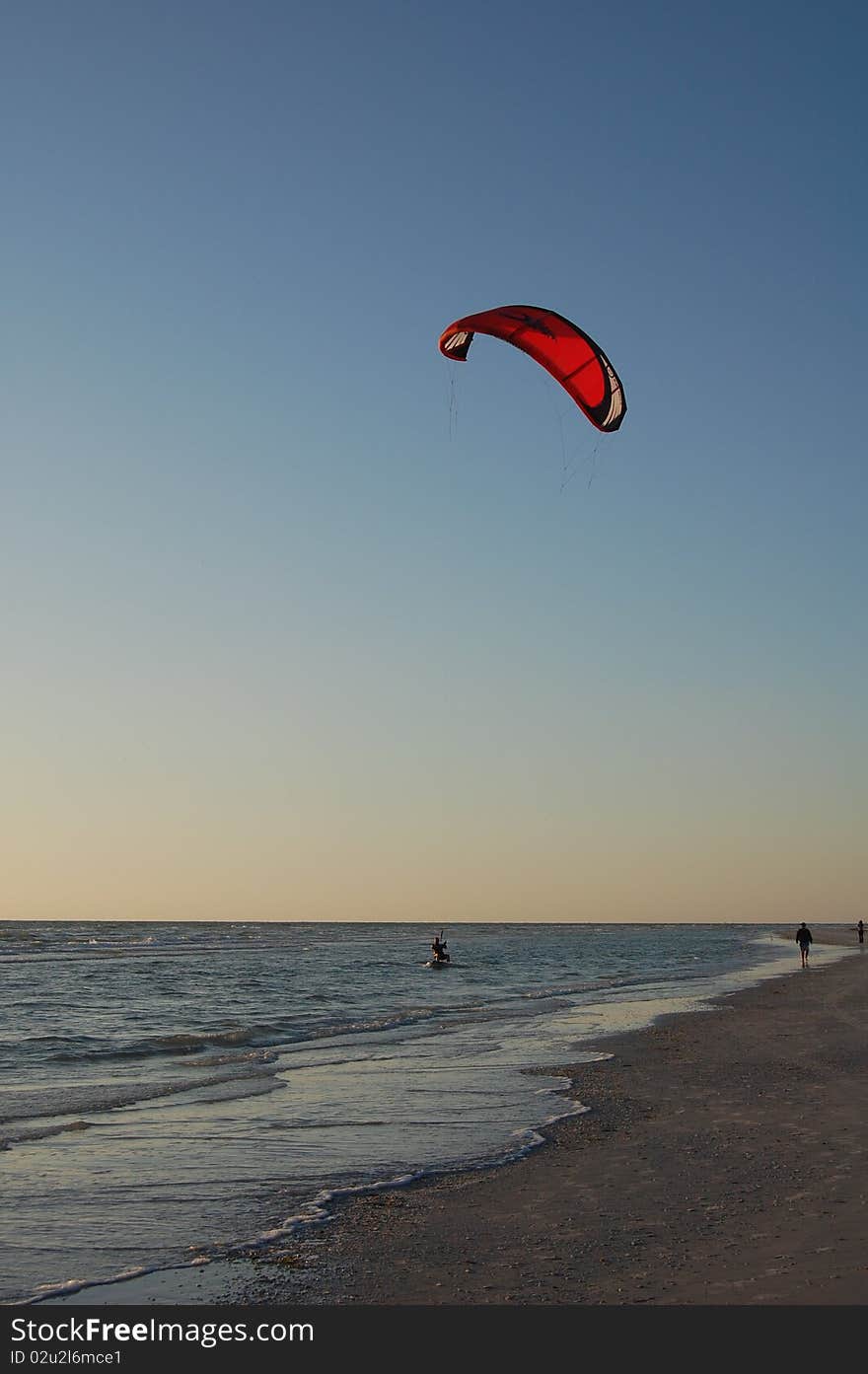 Parasailer near Saint Petersburg florida