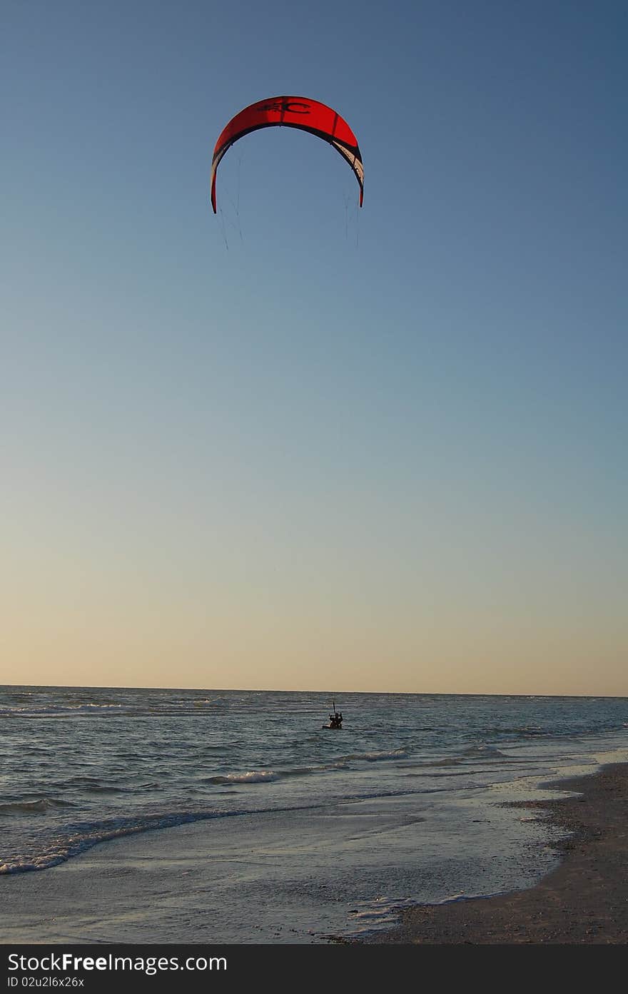 Parasailer near Saint Petersburg florida