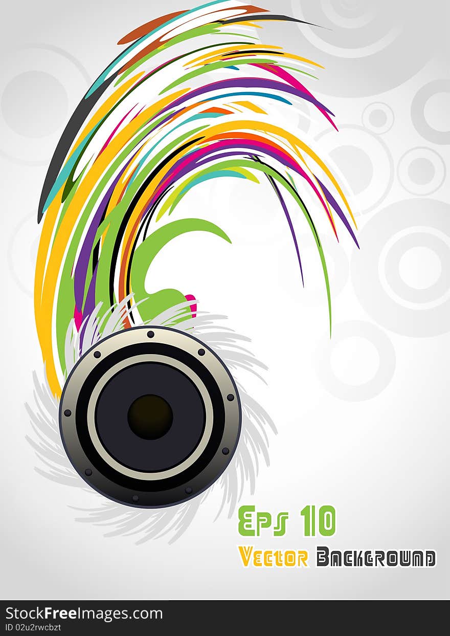 Vector Music Illustration ,eps 10