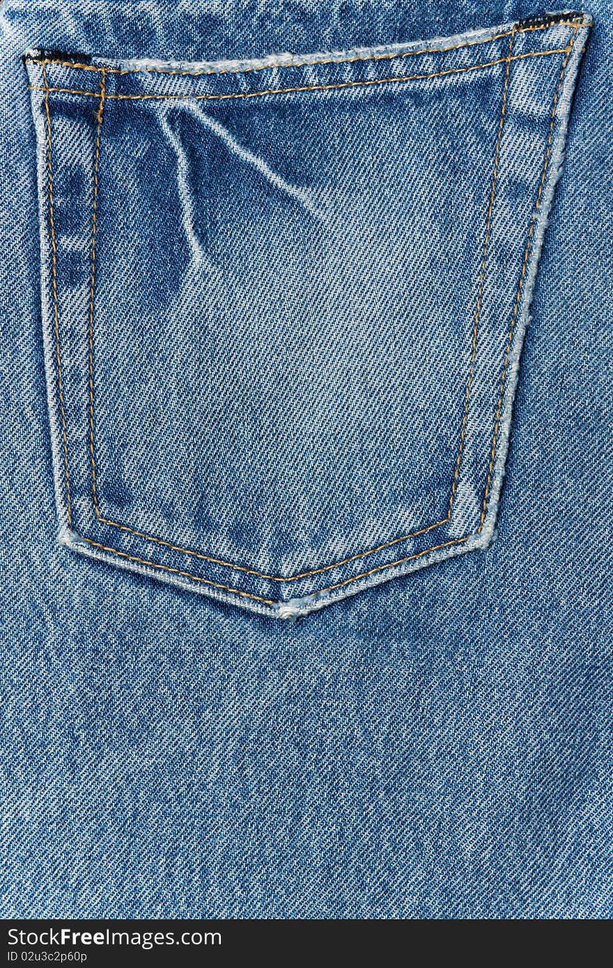 Texture of blue jeans clothing. Texture of blue jeans clothing