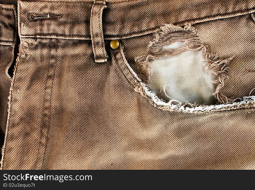 Torn pocket