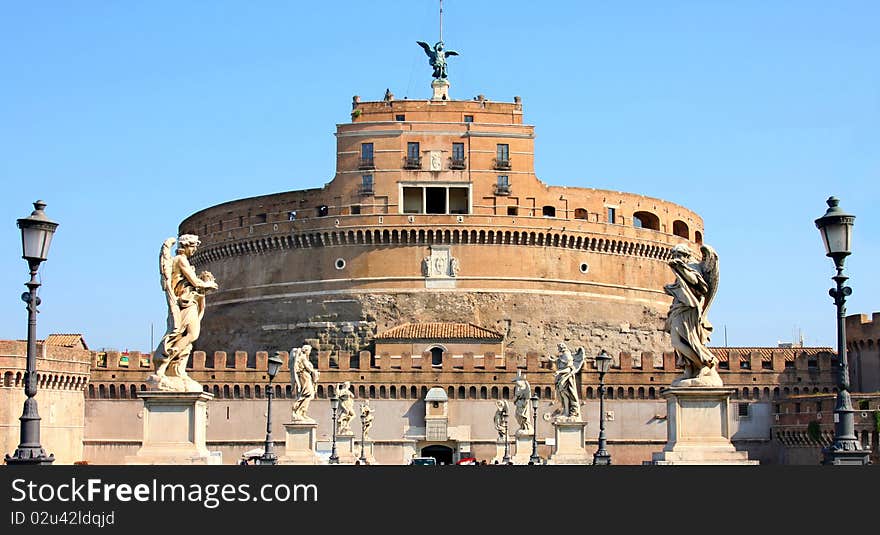 Castel Sant  Angelo in Rome, Italy