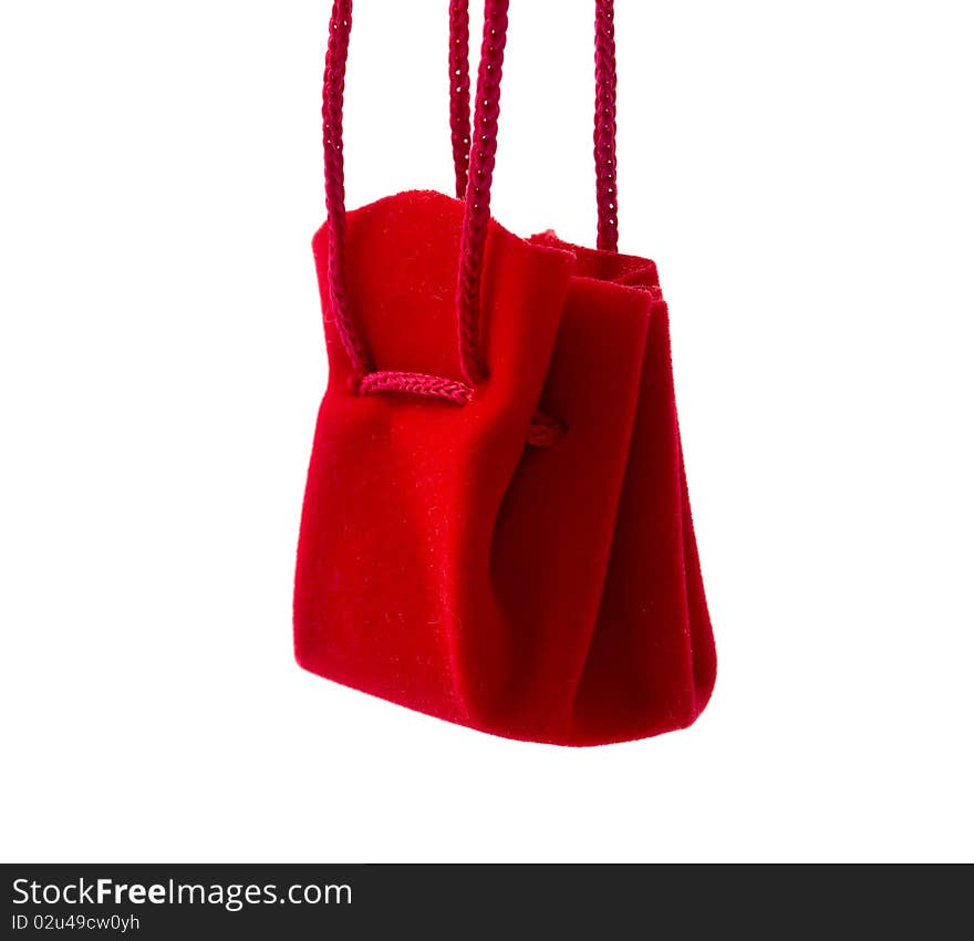 Red handbag