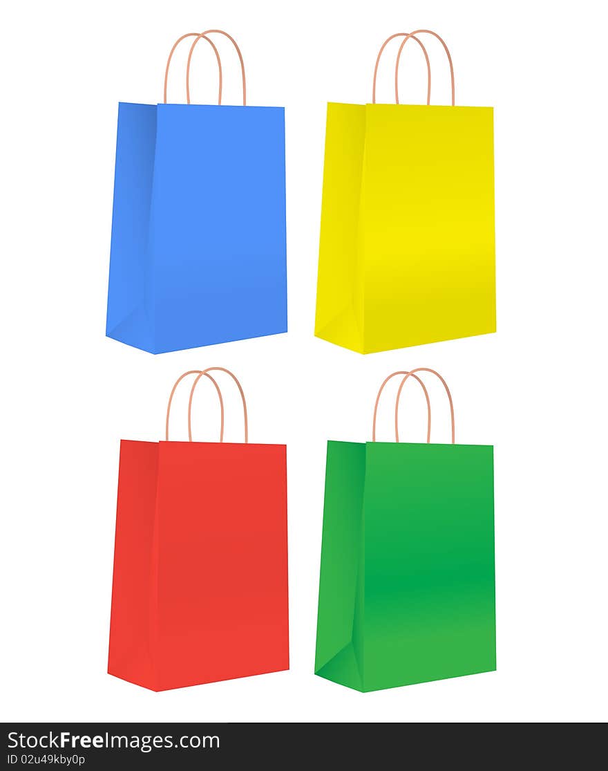 Colorful shopping bags.