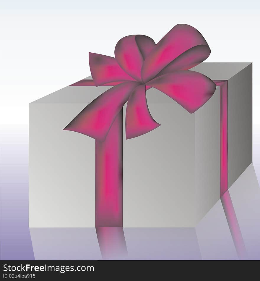 Vector Gift with a beautiful ribbon