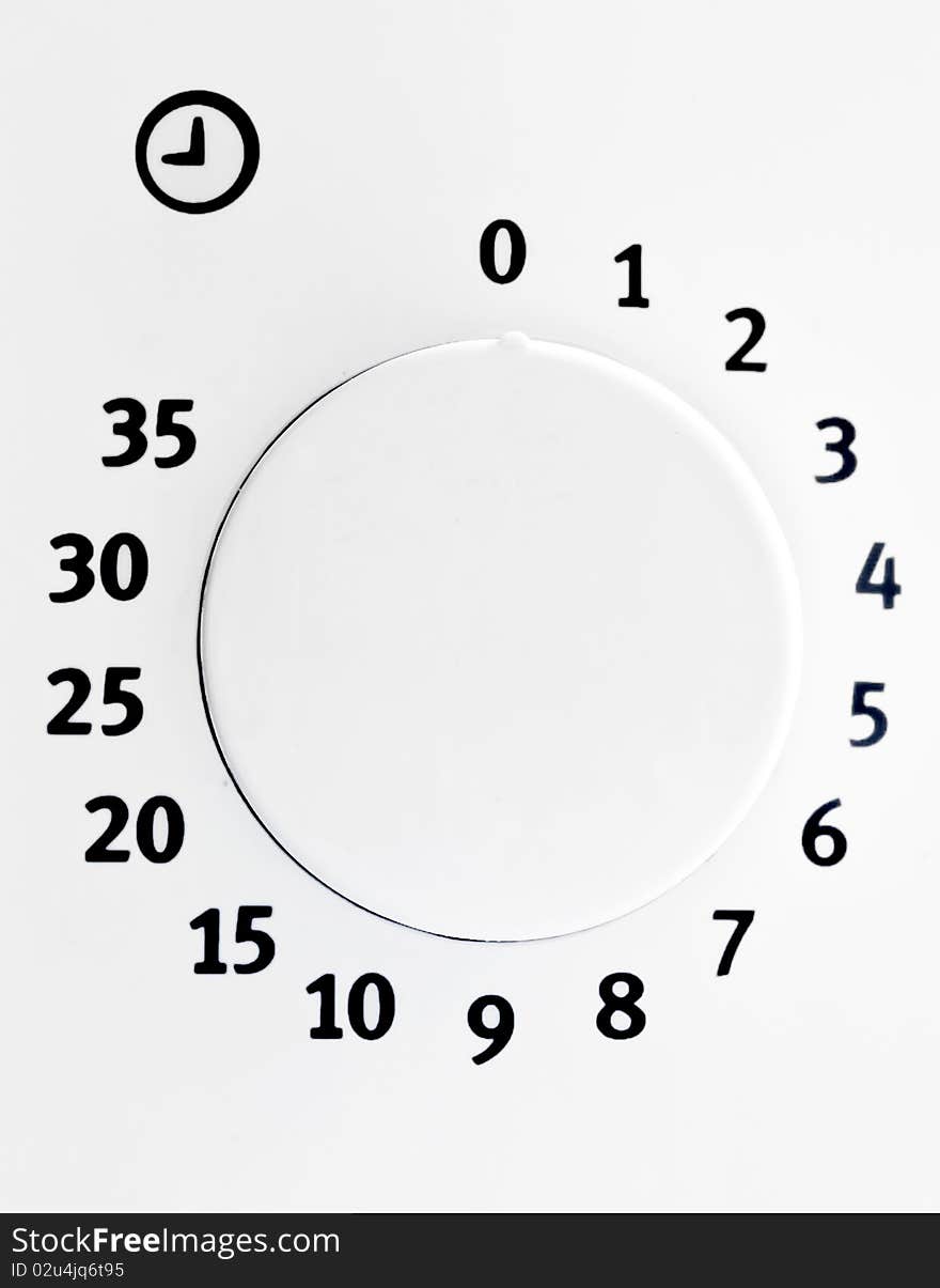 Time dial of microwave