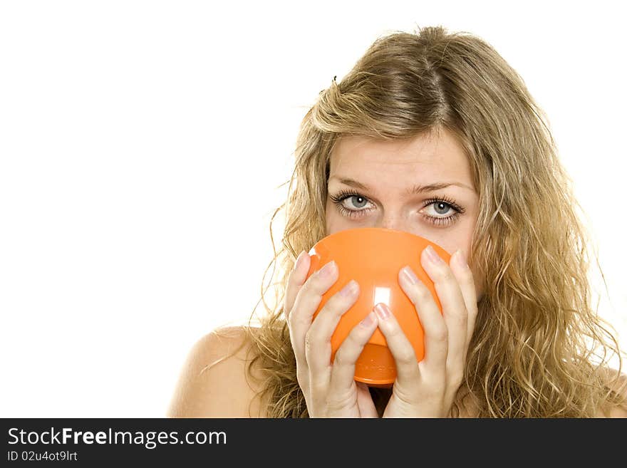 Woman Drinking Coffee