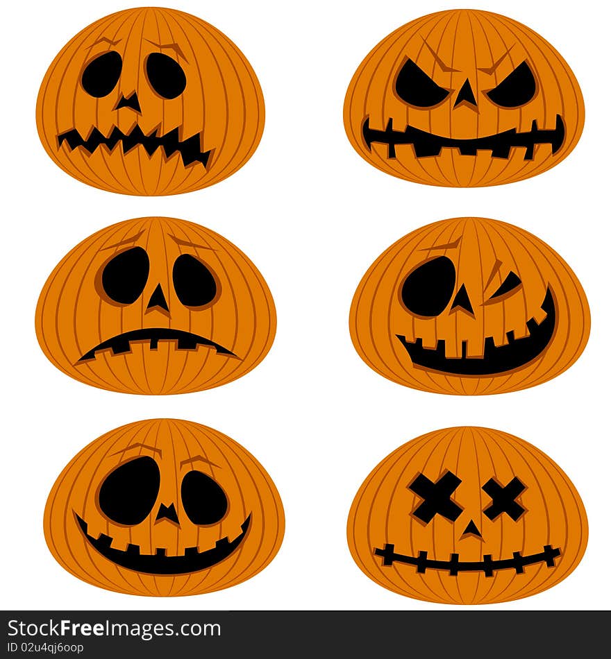 Set Of Pumpkins