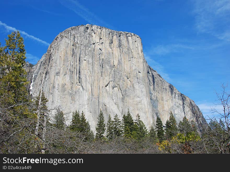 Profile of El Capitan in Yosemite National Park